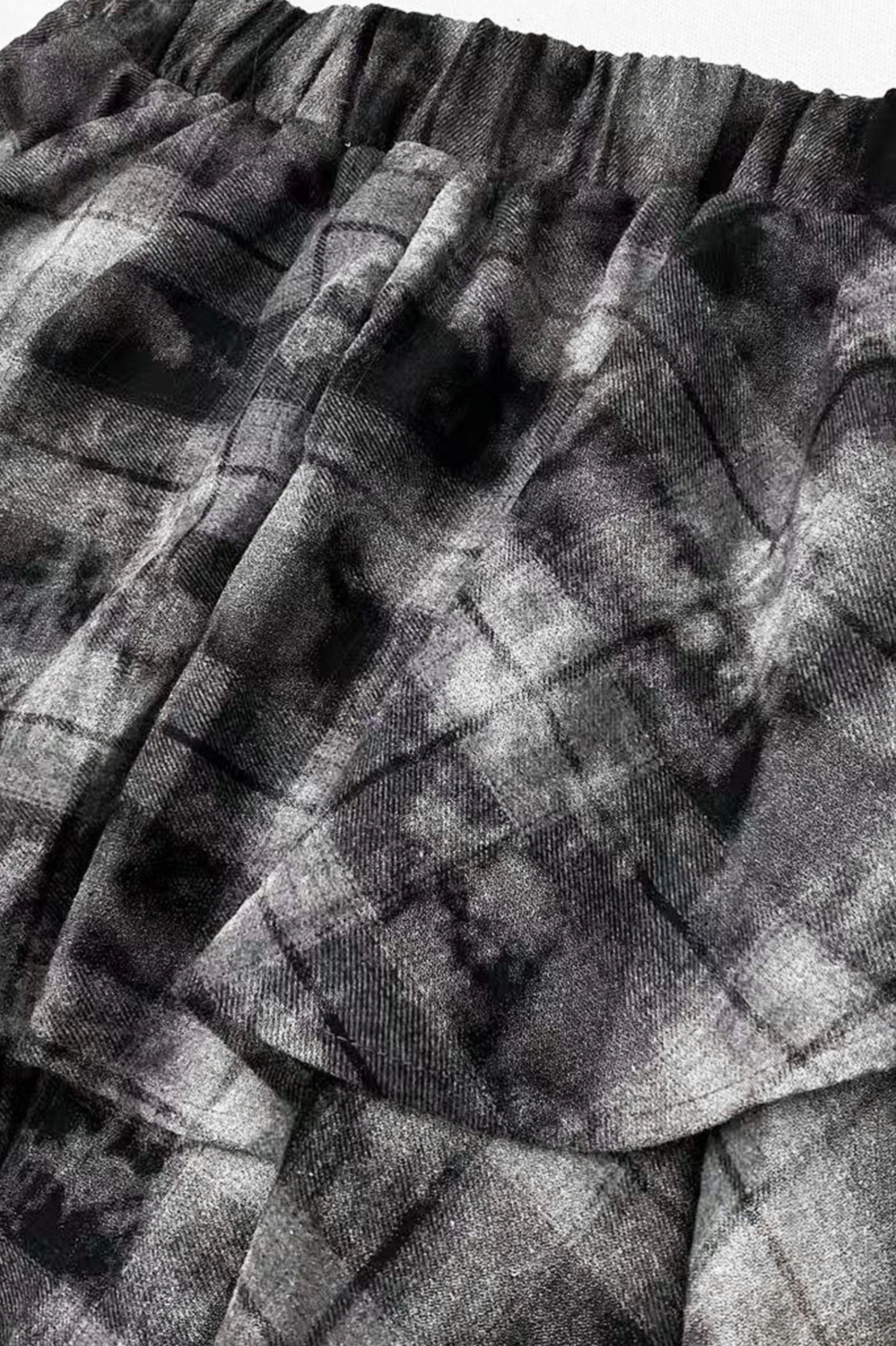 Retro Check Asymmetrical Skirt - Image 8