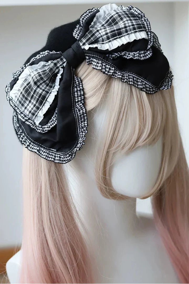 Dark Cute Beret + Ribbon - Image 10
