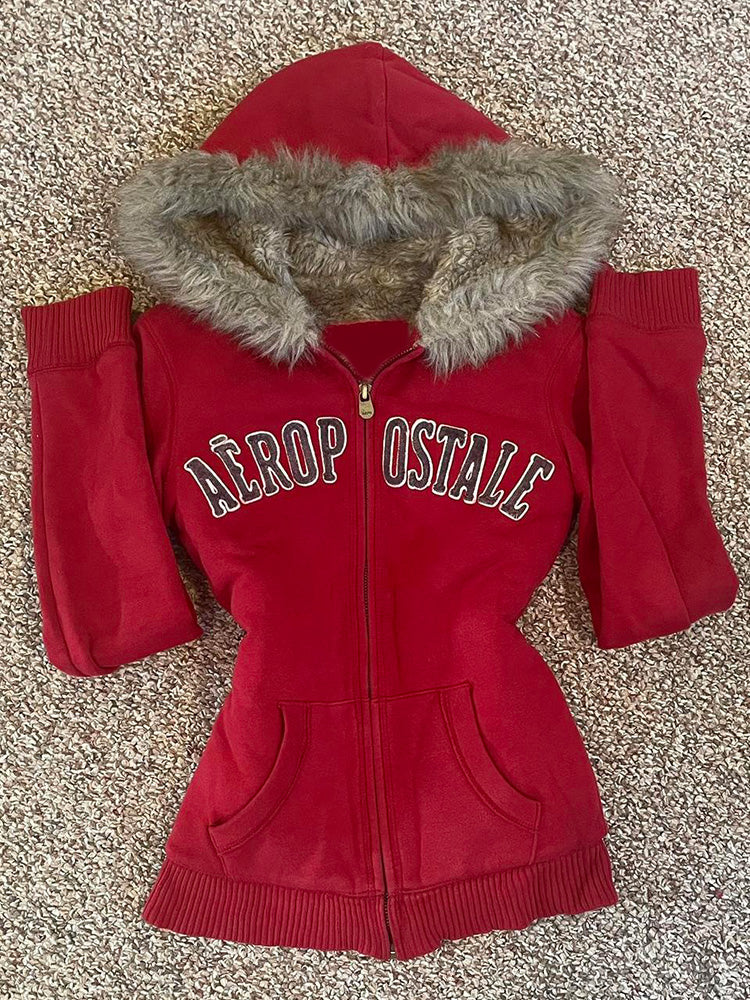 retro red jacket - Image 2