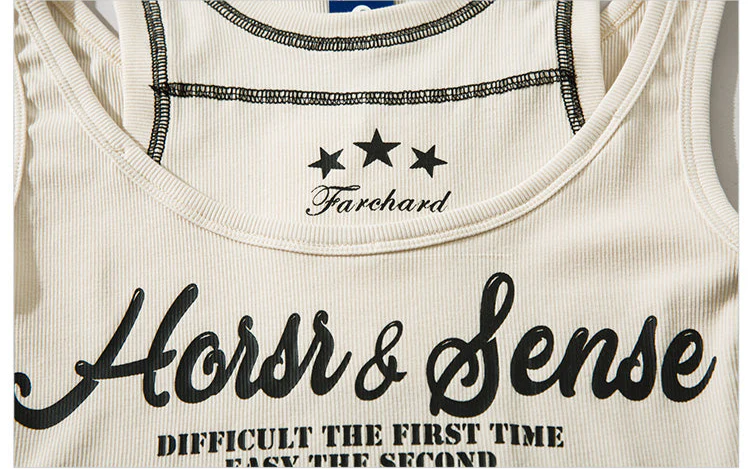 Retro Star Fake Two-piece Acubi Tank Top - Image 5
