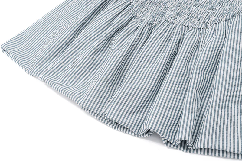 Retro Striped Halterneck Bud Dress - Image 5