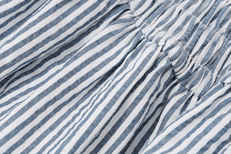 Retro Striped Halterneck Bud Dress - Image 6