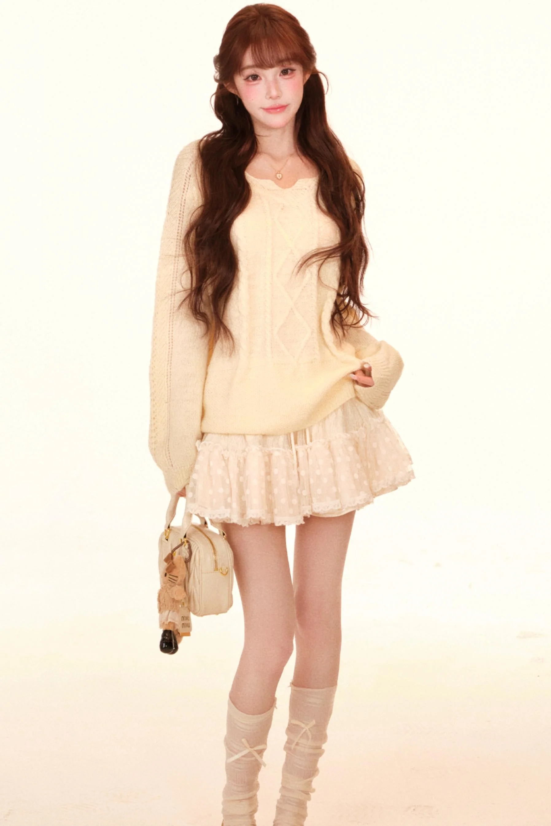 Loose Sweet Girly Top + Skirt - Image 13