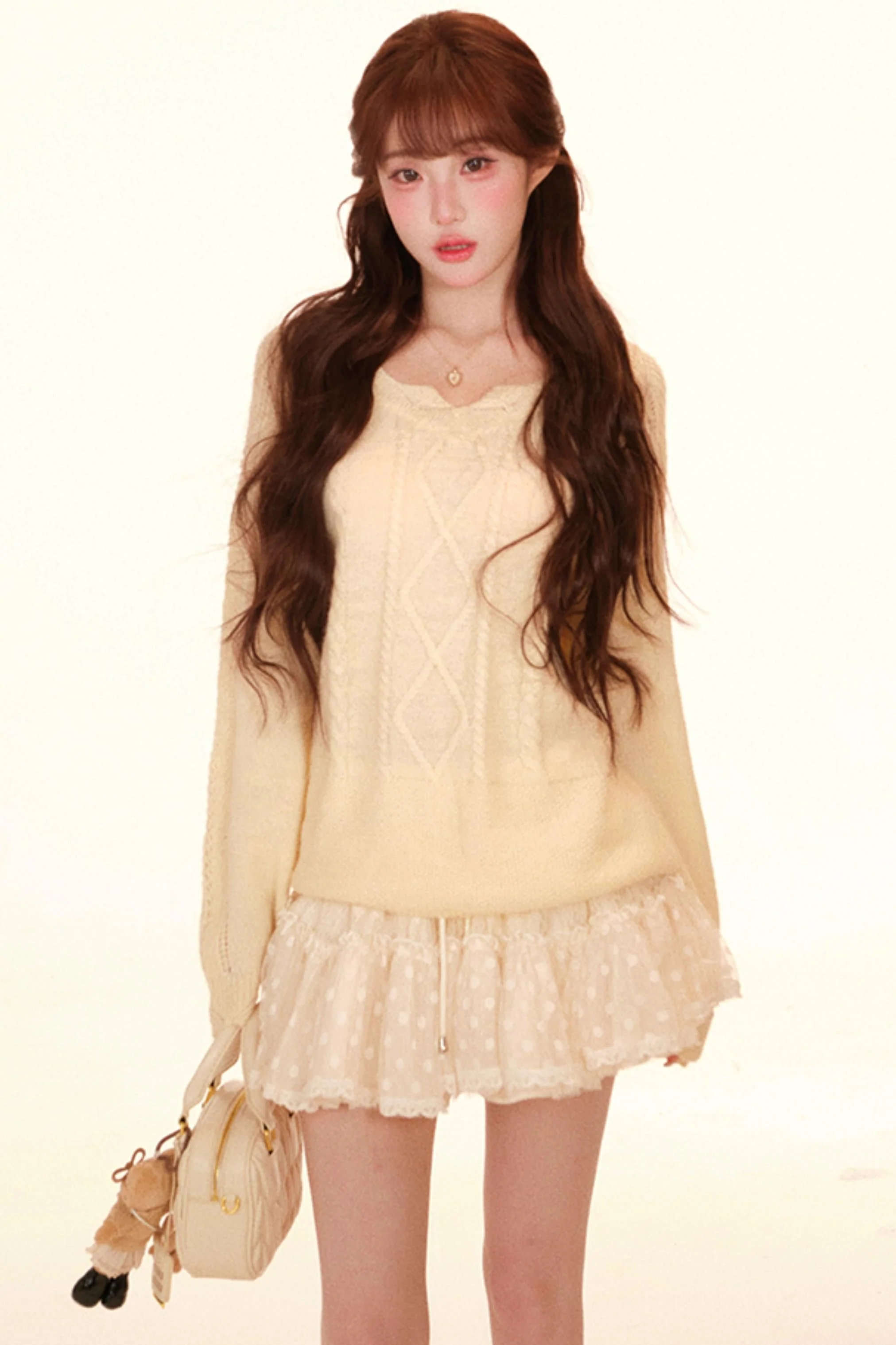 Loose Sweet Girly Top + Skirt - Image 4