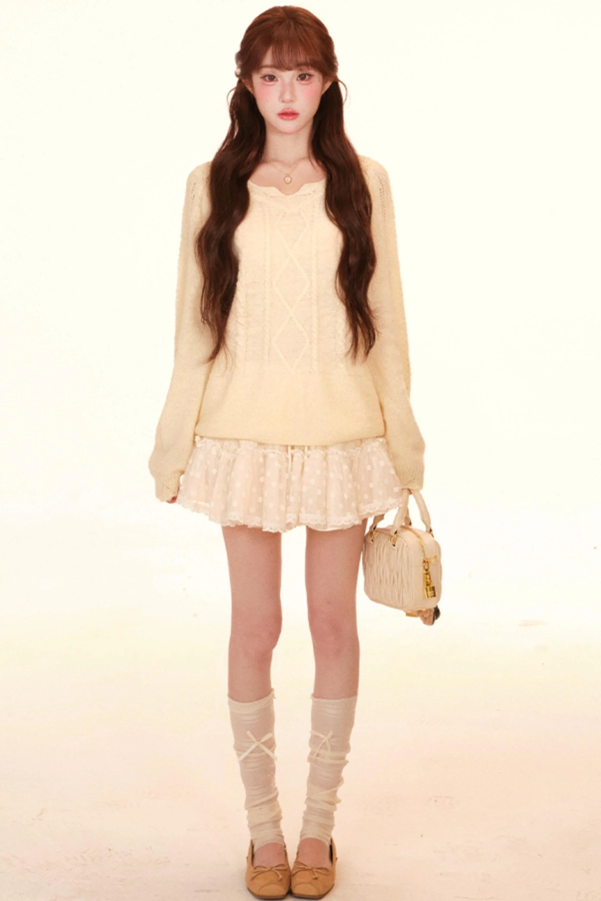 Loose Sweet Girly Top + Skirt - Image 6