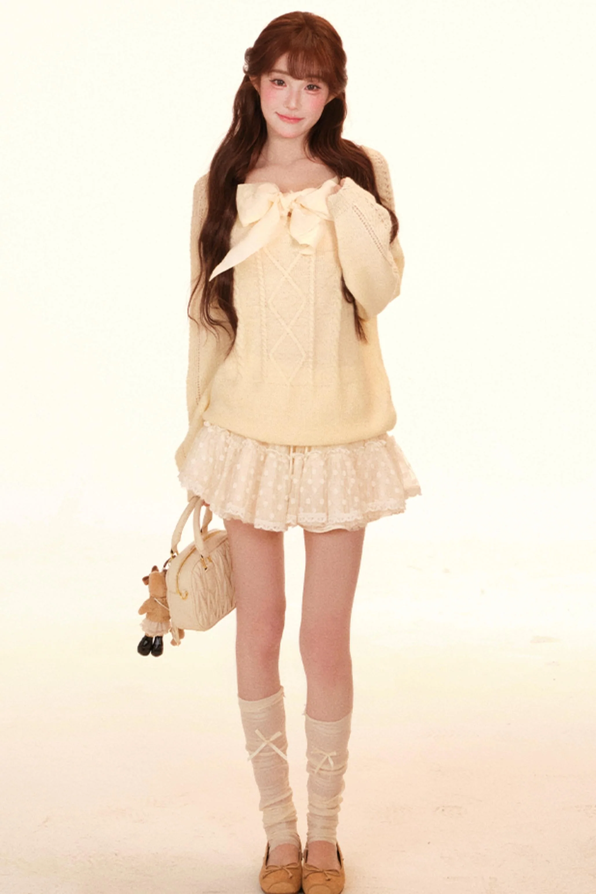 Loose Sweet Girly Top + Skirt - Image 8