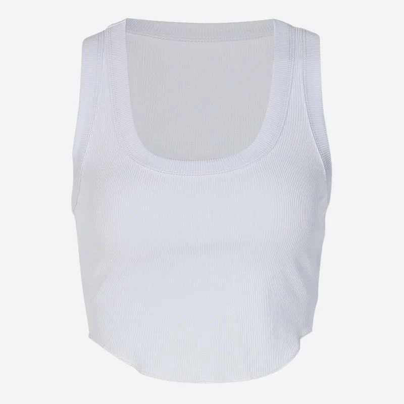Ribbed Crop Tank Top - Image 3