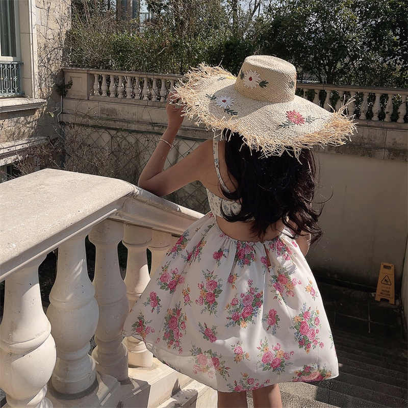 Romantic Floral Quilted Bustier Dress - Image 3