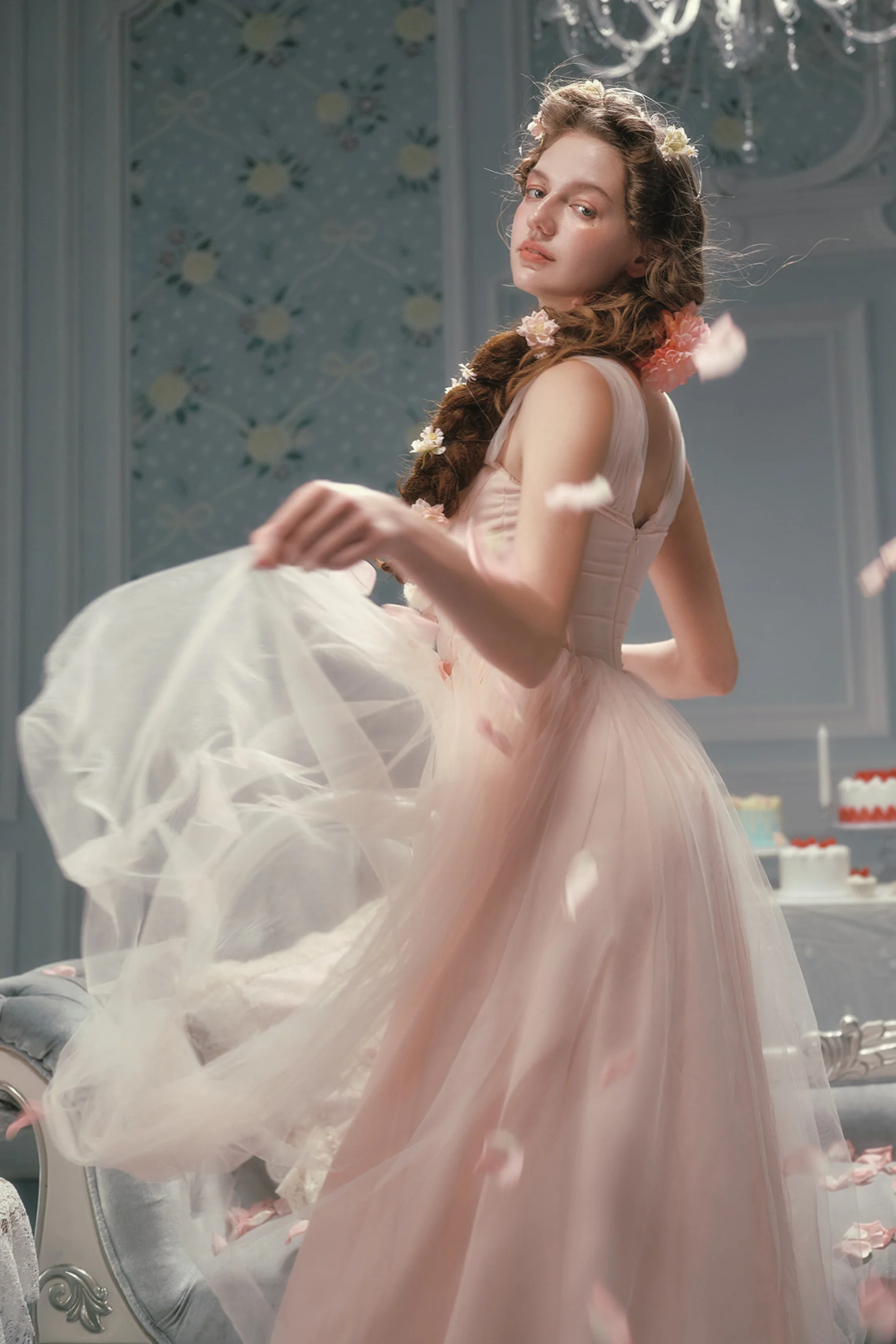 Romantic French Lace Dress - Image 3