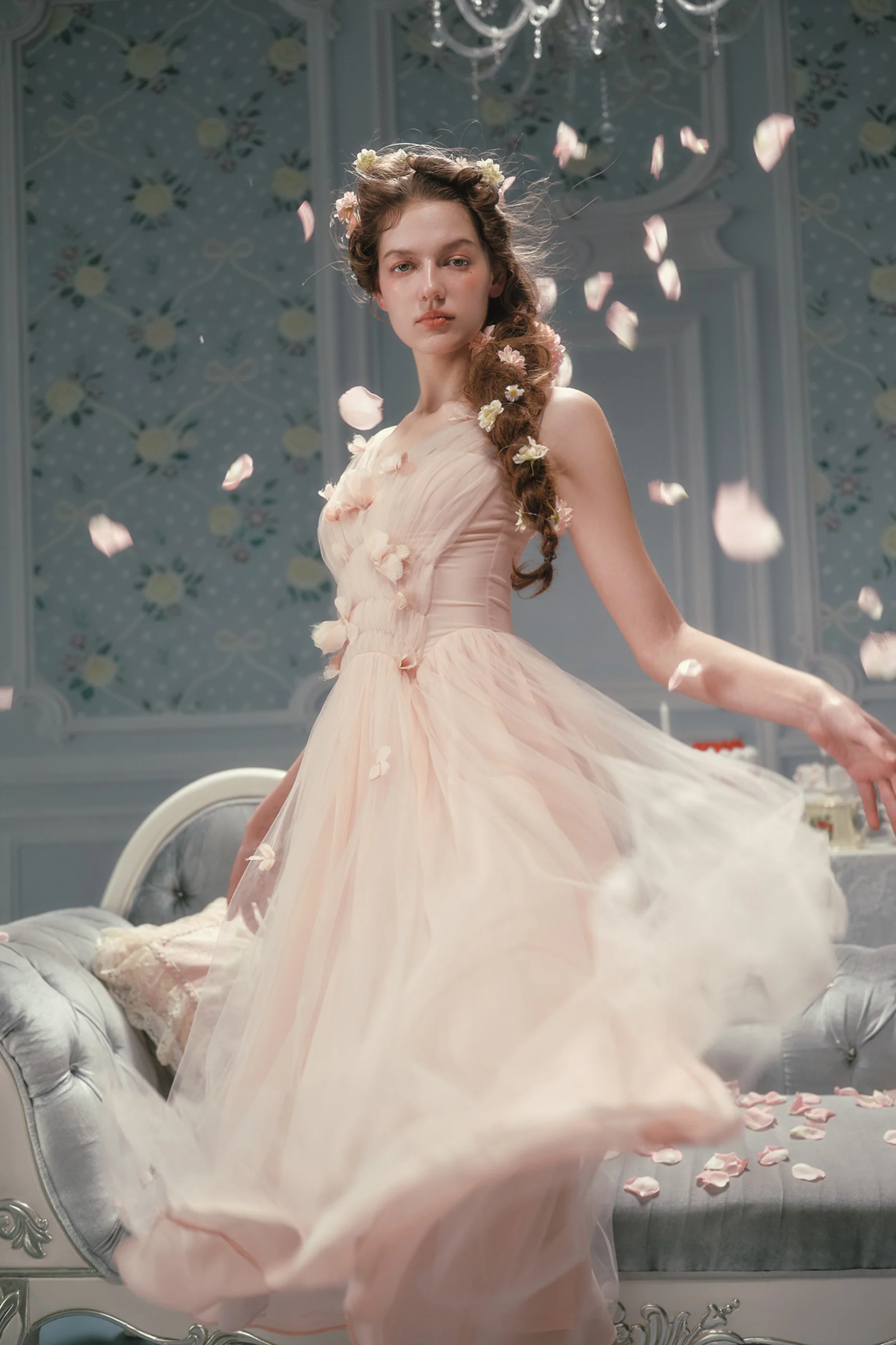 Romantic French Lace Dress - Image 4