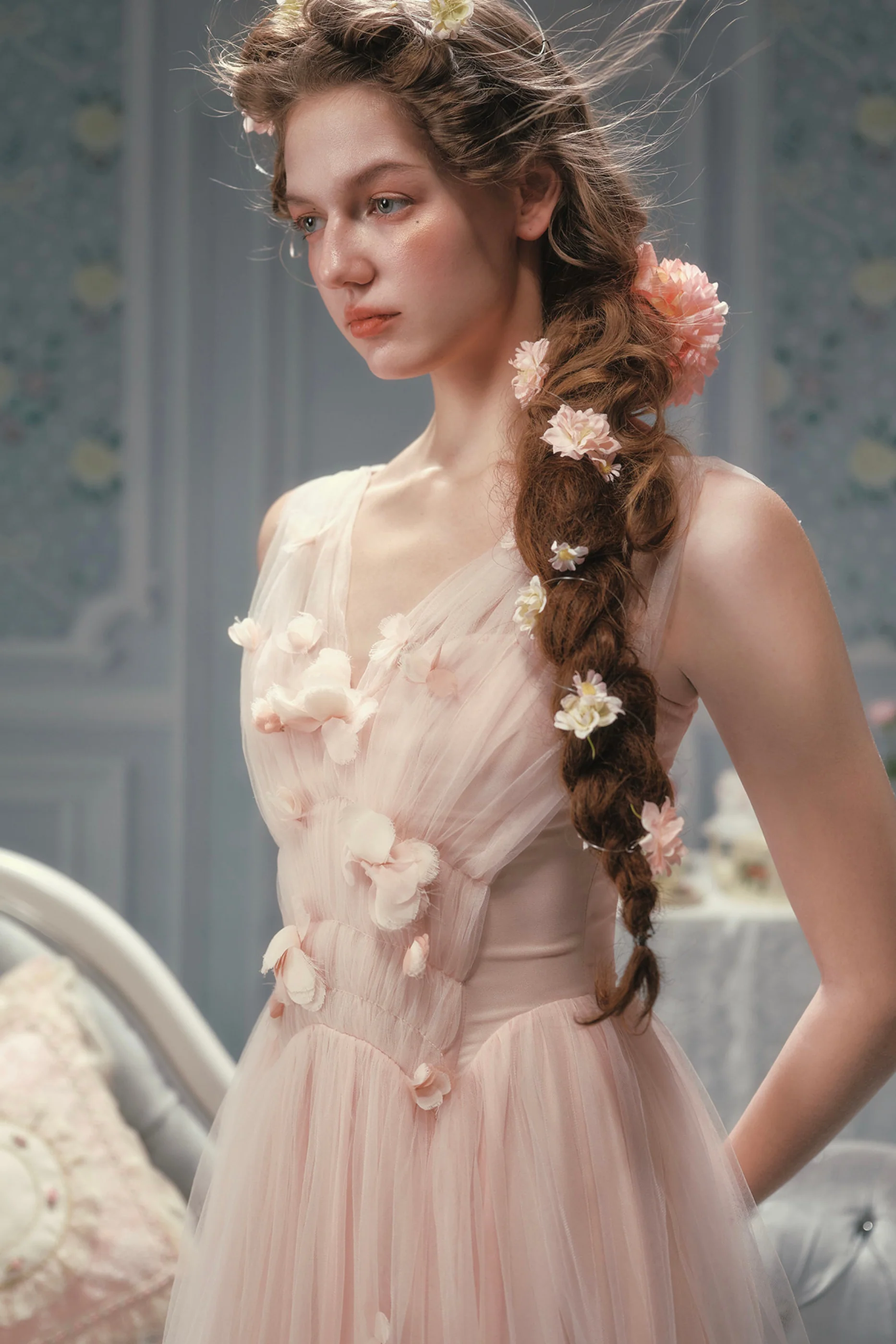 Romantic French Lace Dress - Image 5
