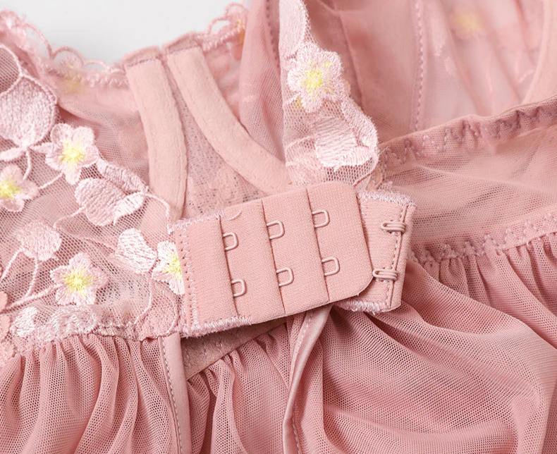 Romantic Lace Strap Nightgown - Image 4