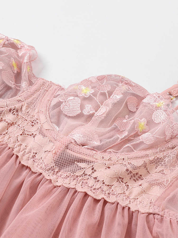Romantic Lace Strap Nightgown - Image 5