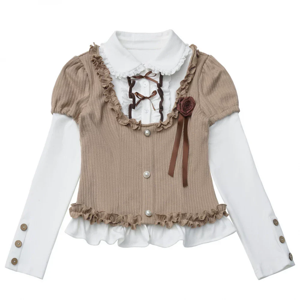 College Lace Top + Cake Tiered Skirt - Image 15