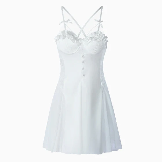 Rose Chest Pads Nightgown - Image 8