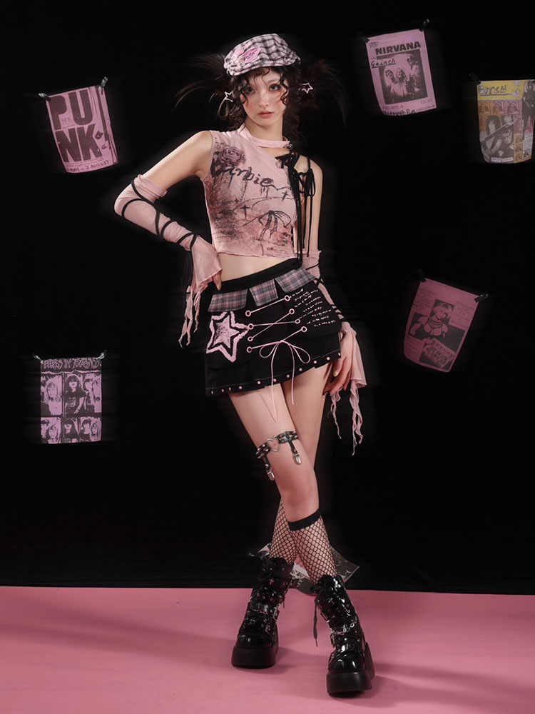 Rose Hollow Halter Neck Top - Image 3
