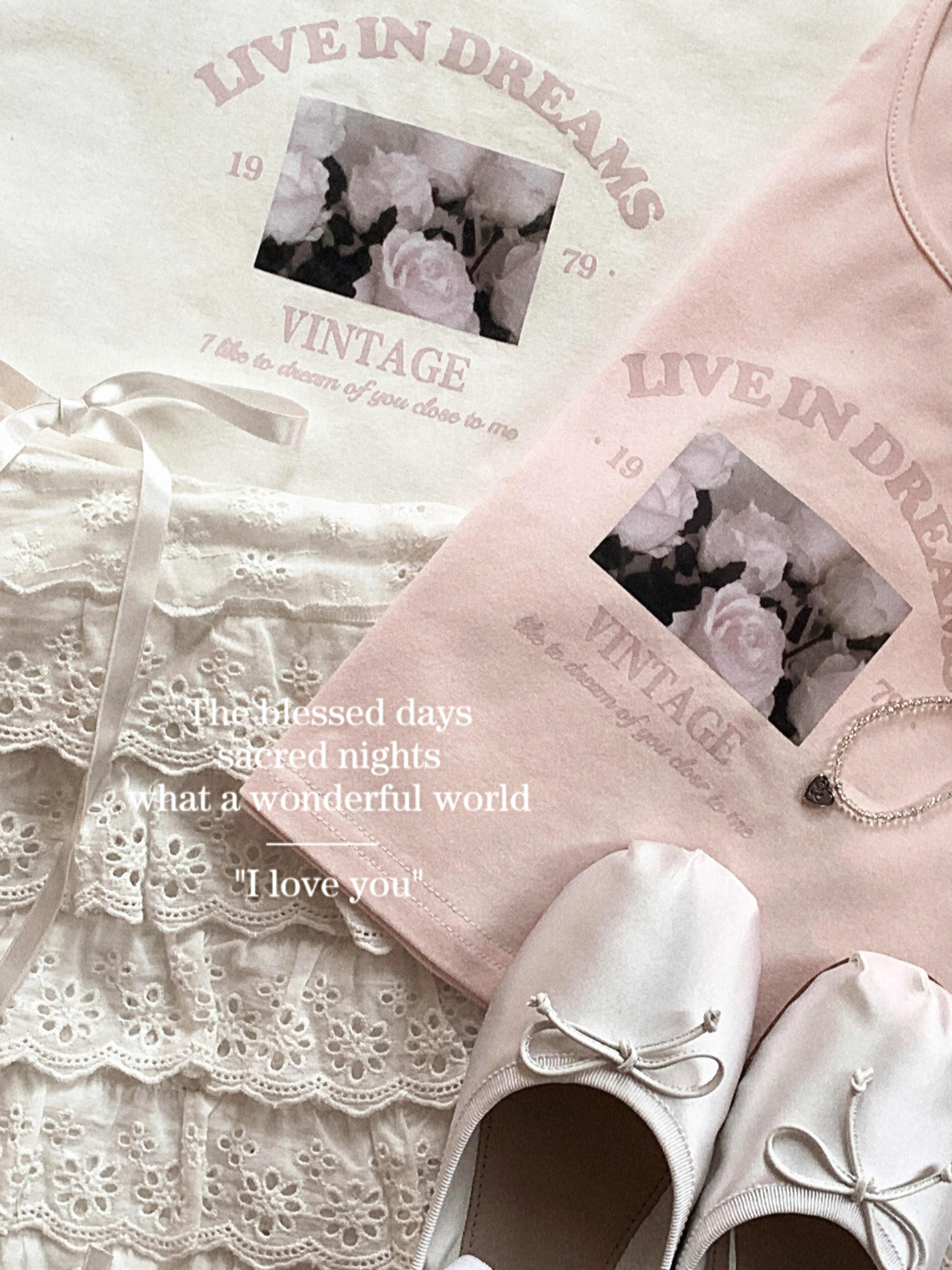 Rose Milk Pink T-shirt - Image 4