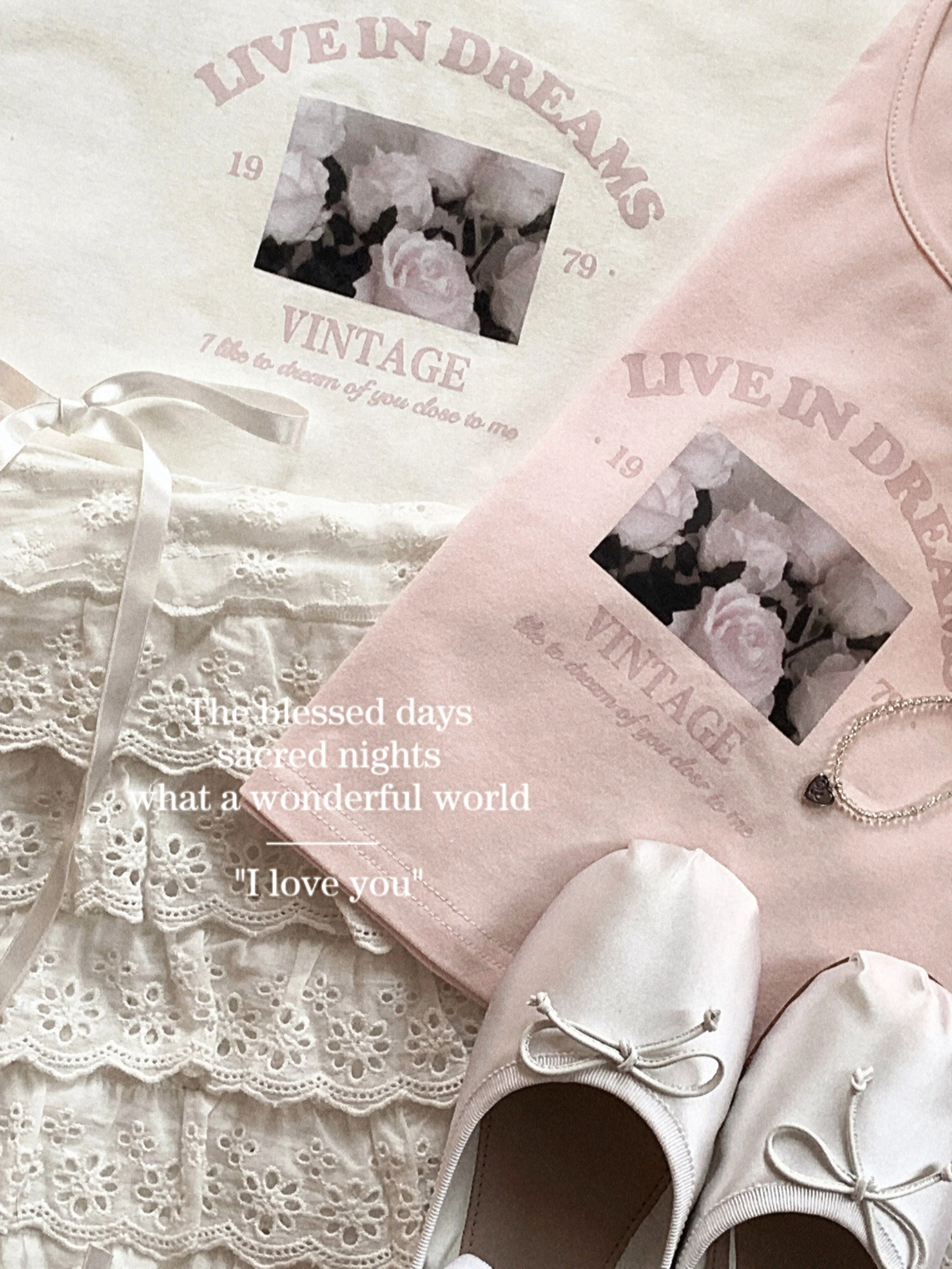 Rose Milk Pink T-shirt - Image 8