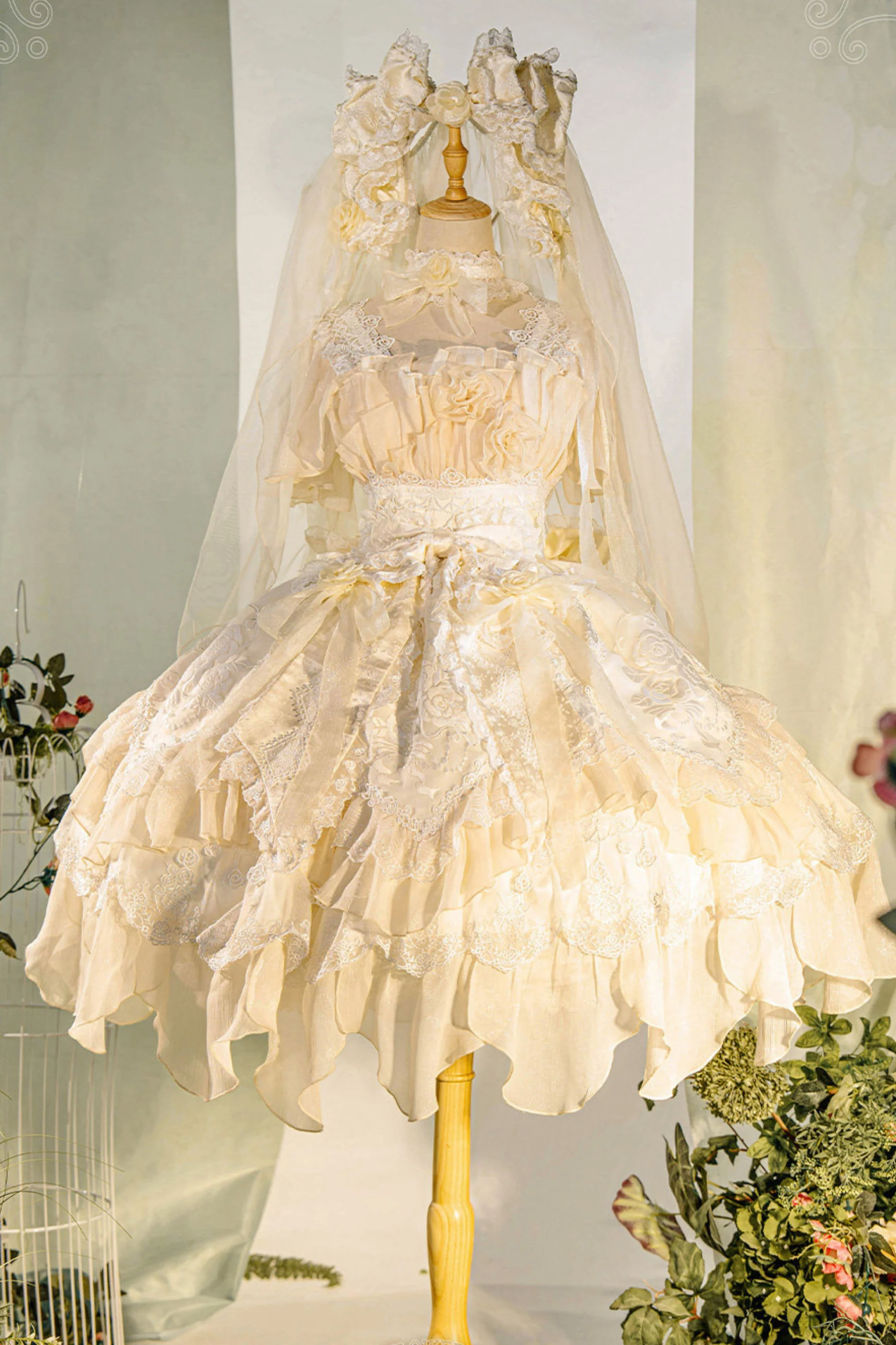 Fairy Princess Lolita Jumper Skirt + Hair Accessories + Sleeves - Image 27