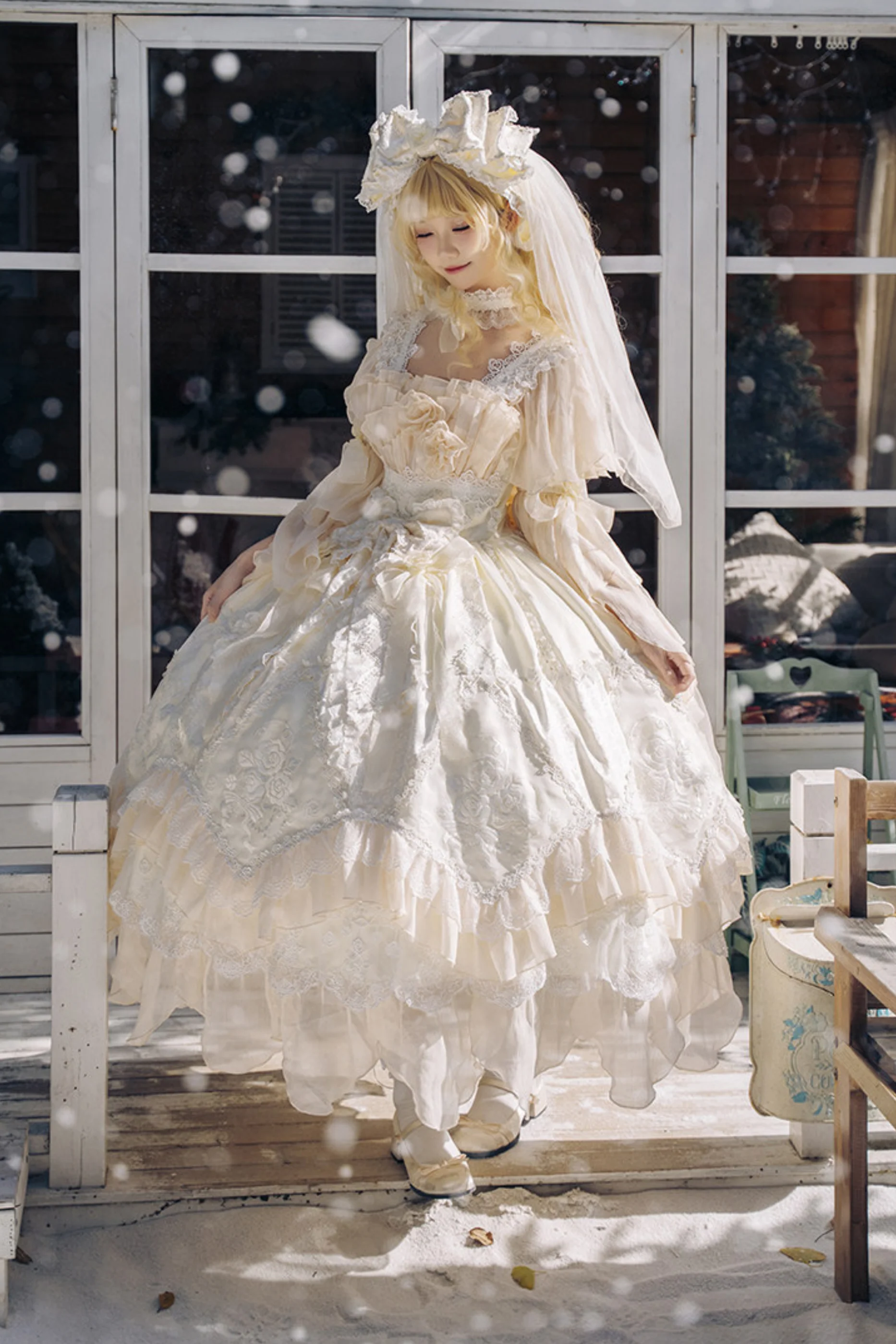 Fairy Princess Lolita Jumper Skirt + Hair Accessories + Sleeves - Image 41