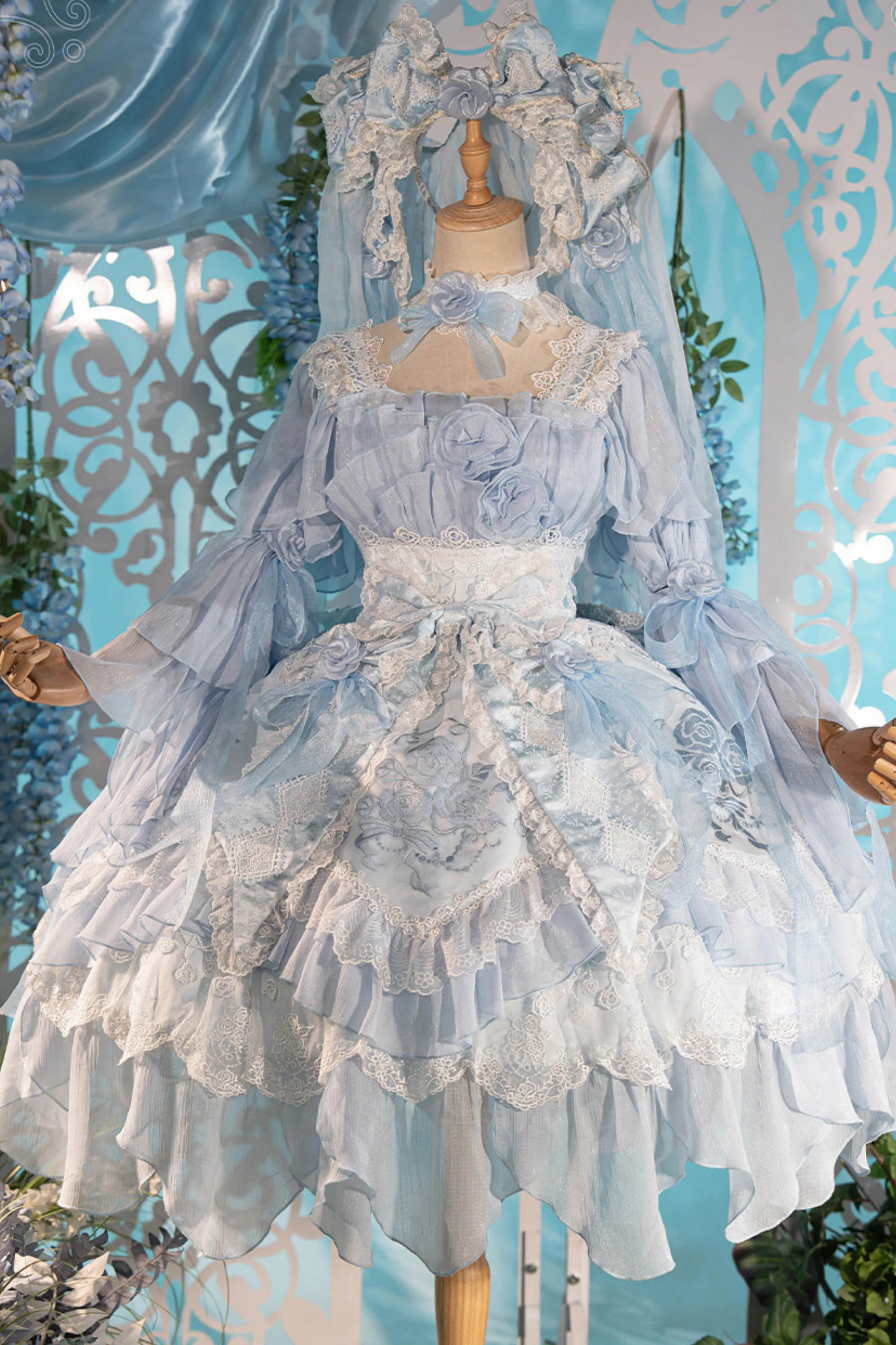 Fairy Princess Lolita Jumper Skirt + Hair Accessories + Sleeves - Image 51