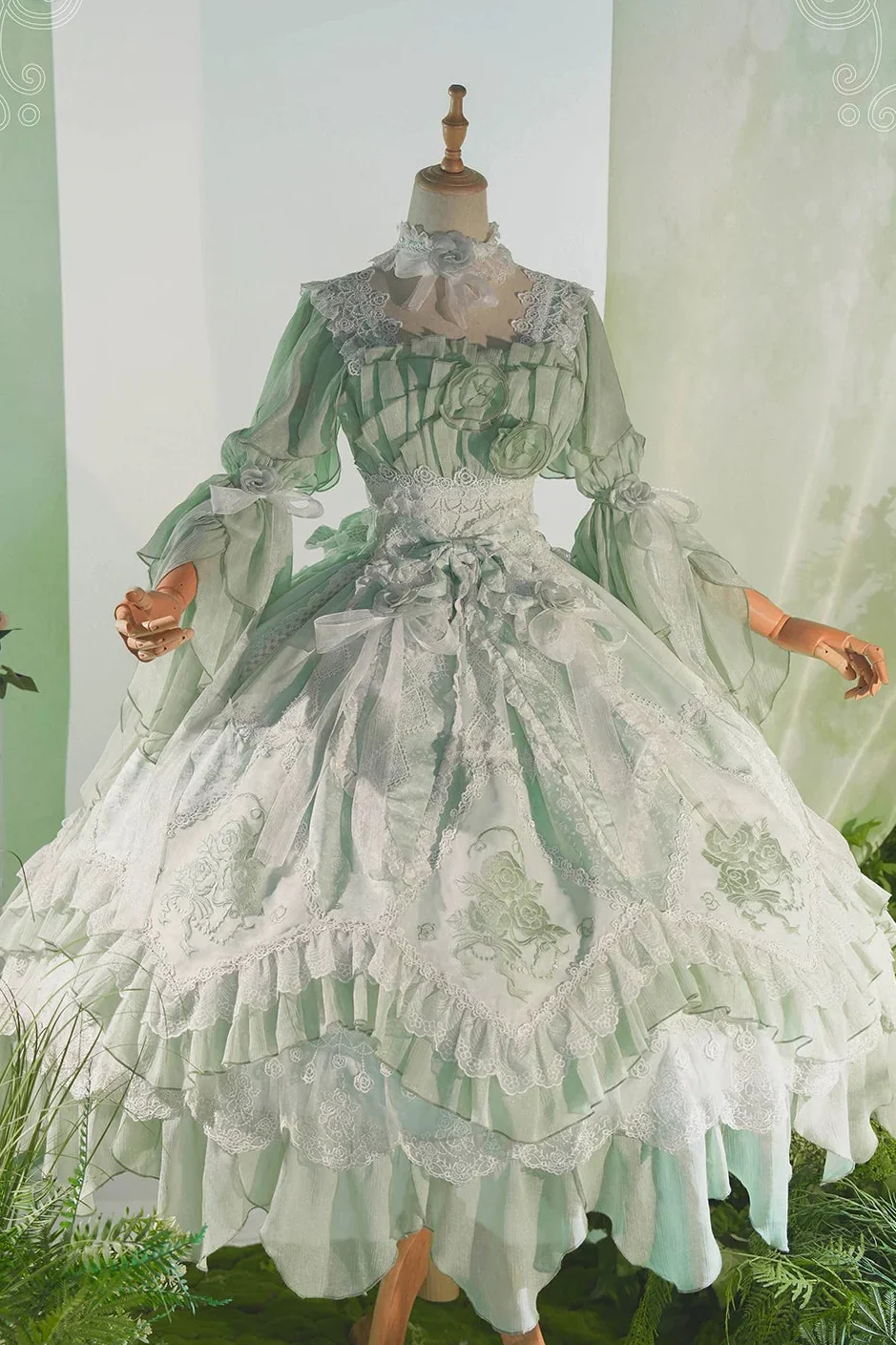 Fairy Princess Lolita Jumper Skirt + Hair Accessories + Sleeves - Image 62