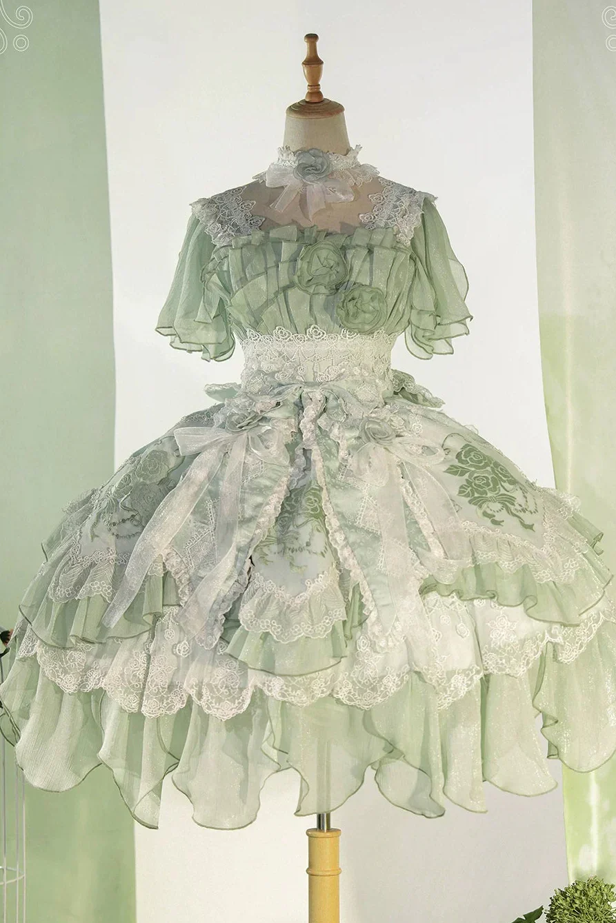 Fairy Princess Lolita Jumper Skirt + Hair Accessories + Sleeves - Image 64