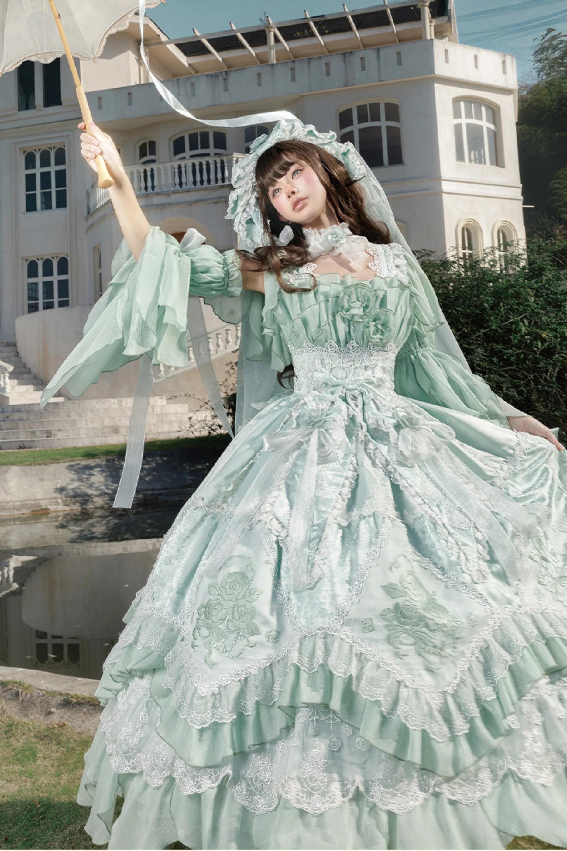 Fairy Princess Lolita Jumper Skirt + Hair Accessories + Sleeves - Image 68