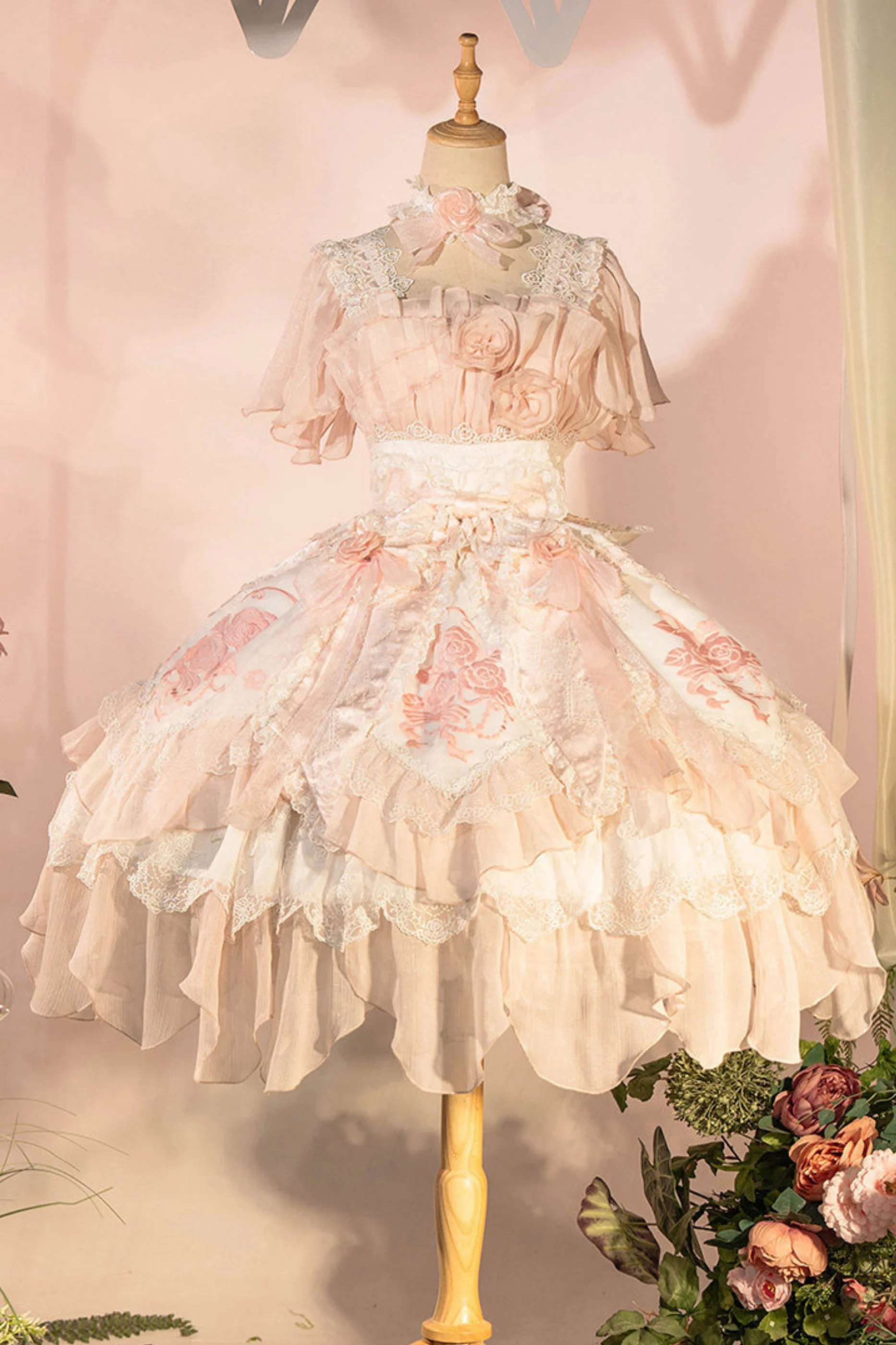 Fairy Princess Lolita Jumper Skirt + Hair Accessories + Sleeves - Image 7