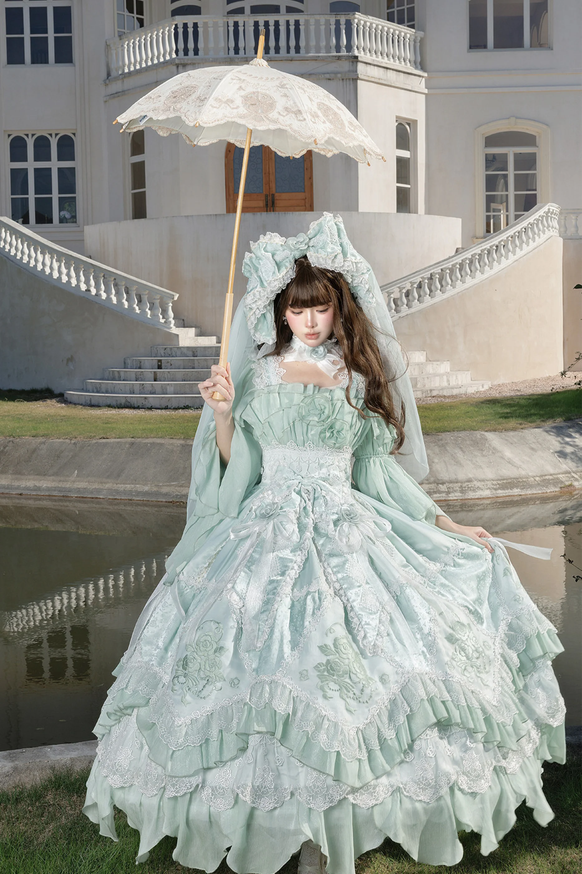 Fairy Princess Lolita Jumper Skirt + Hair Accessories + Sleeves - Image 71