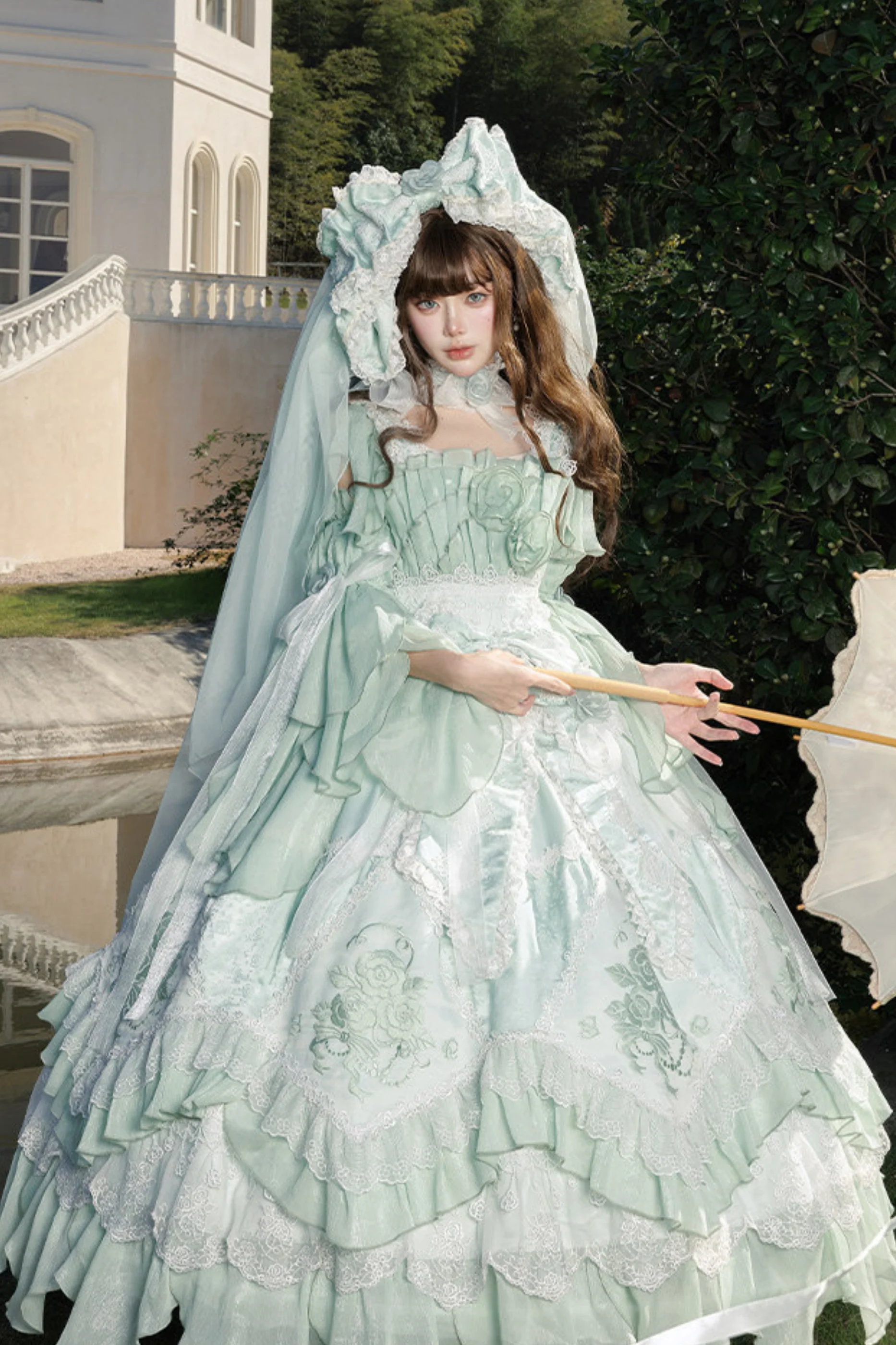 Fairy Princess Lolita Jumper Skirt + Hair Accessories + Sleeves - Image 73