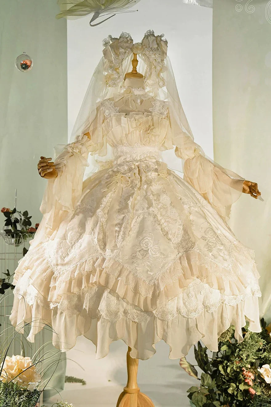 Fairy Princess Lolita Jumper Skirt + Hair Accessories + Sleeves - Image 85