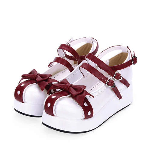 Round toe Lace Bowknot Sweet Lolita Shoes - Image 2