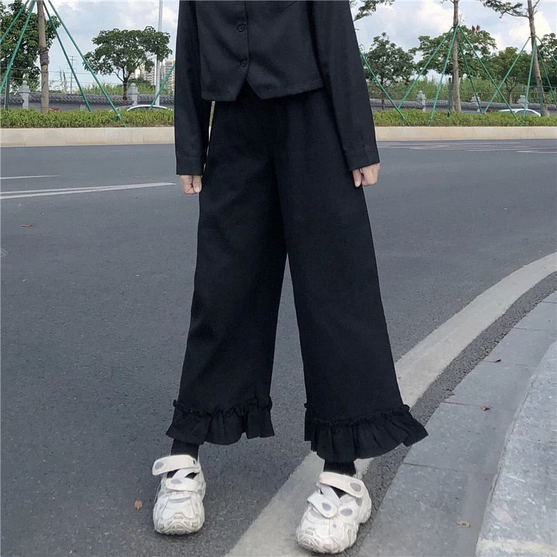Ruffled Bell Bottom Pants - Image 4