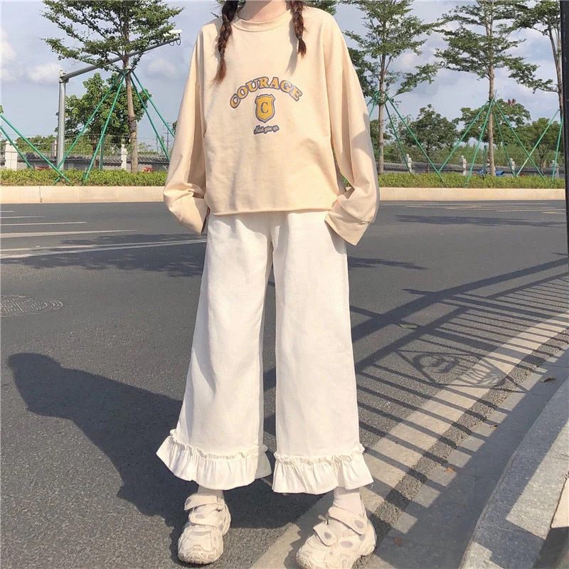 Ruffled Bell Bottom Pants - Image 6