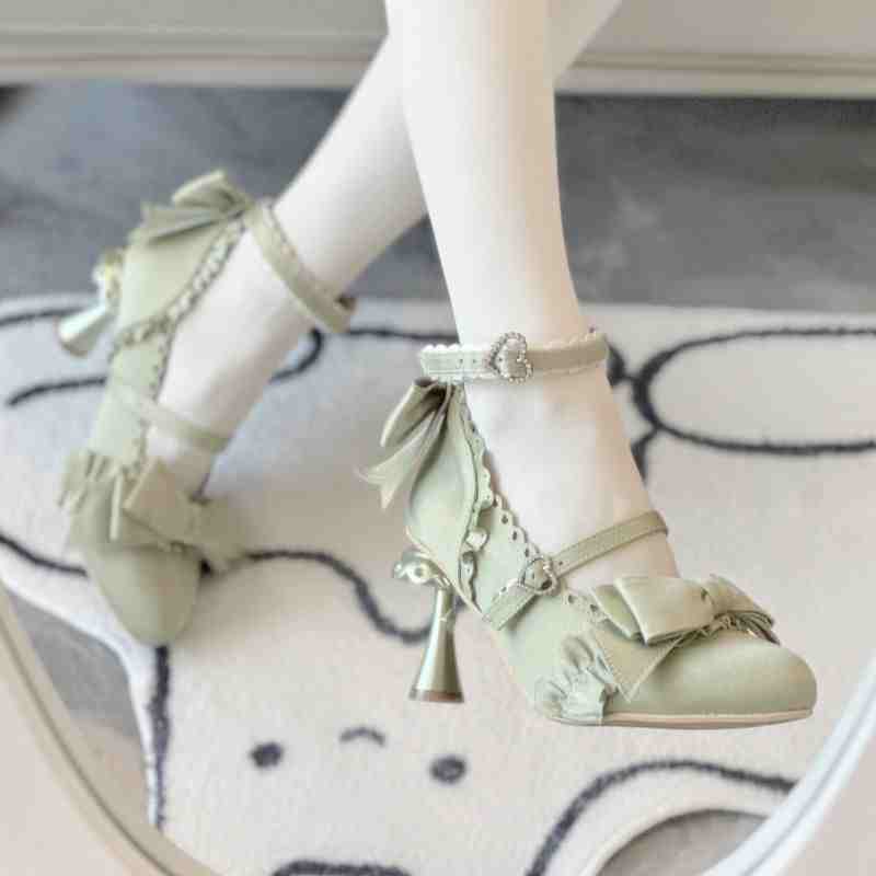 Ruffled Bows Leather Princess Shoes - Image 10