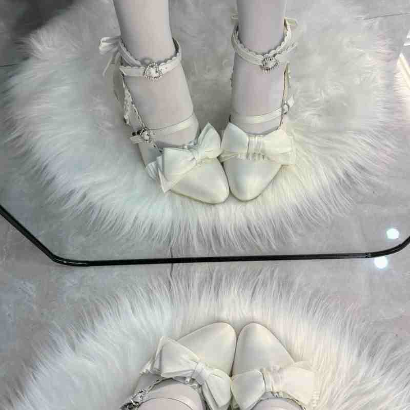Ruffled Bows Leather Princess Shoes - Image 9