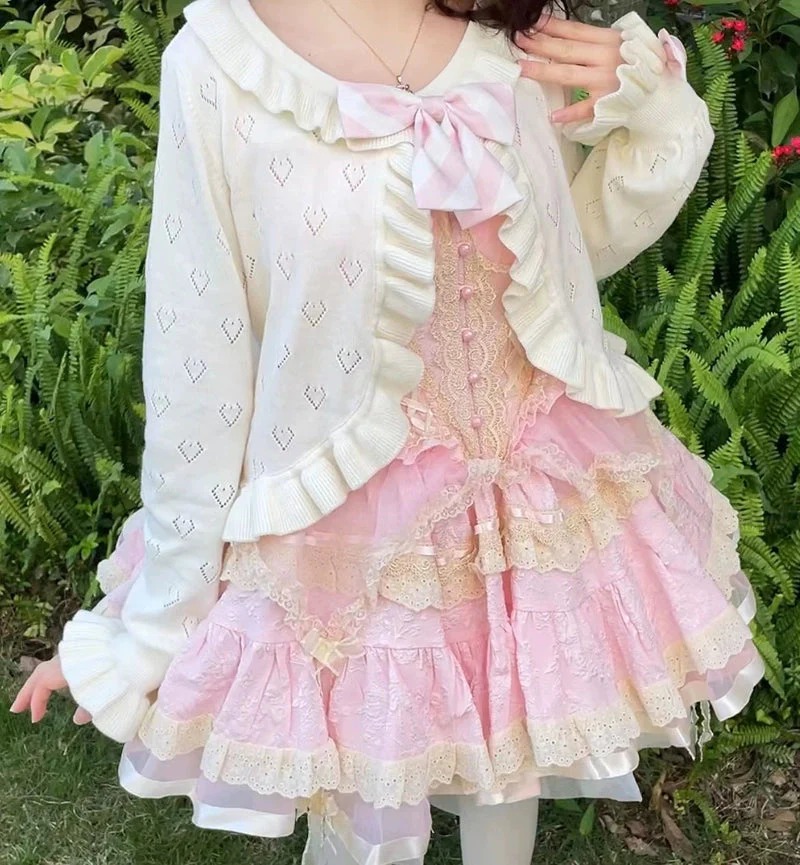 Ruffled Heart Cardigan - Image 3