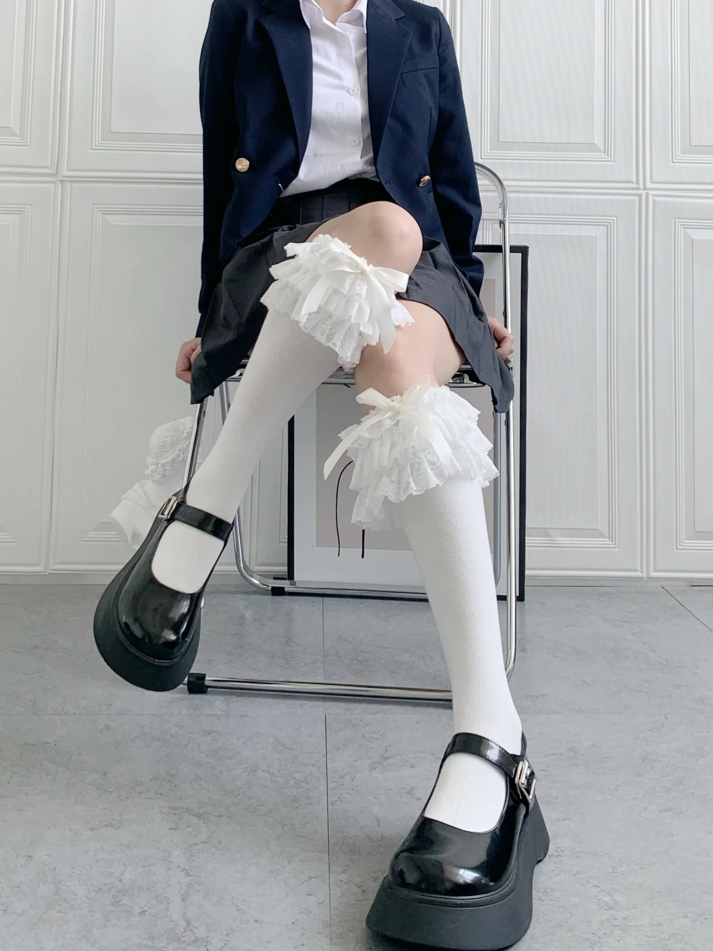 Ruffled Knee Socks - Image 19