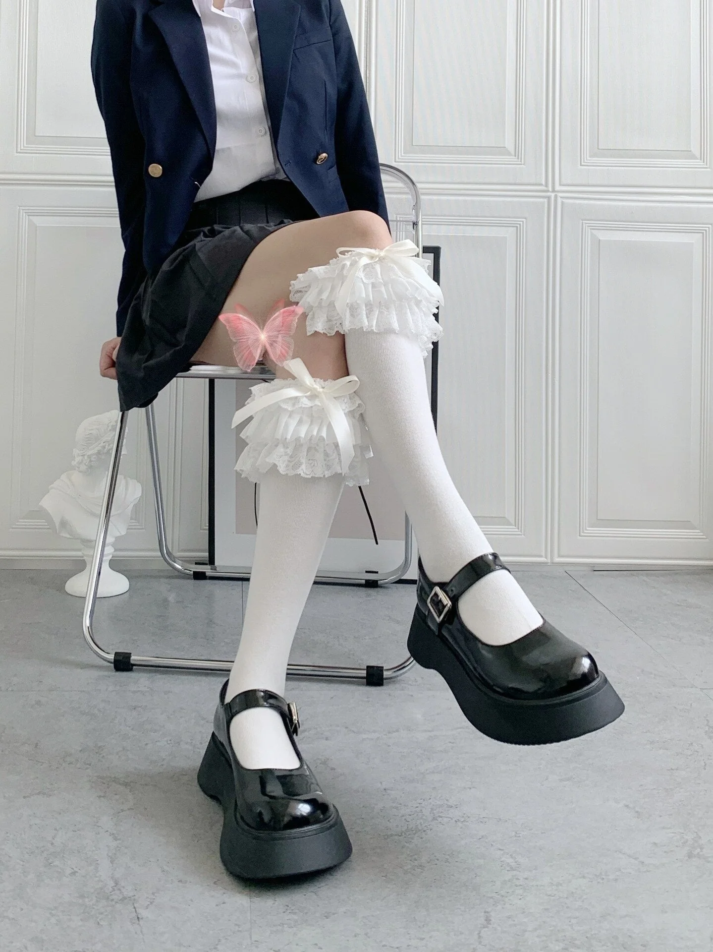 Ruffled Knee Socks - Image 20