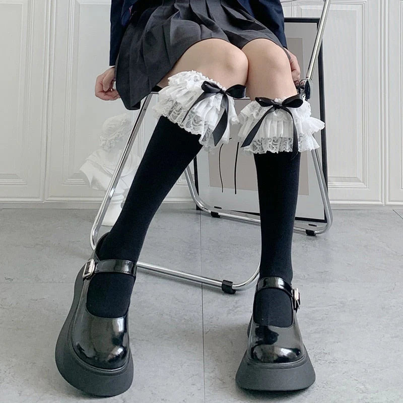 Ruffled Knee Socks - Image 5