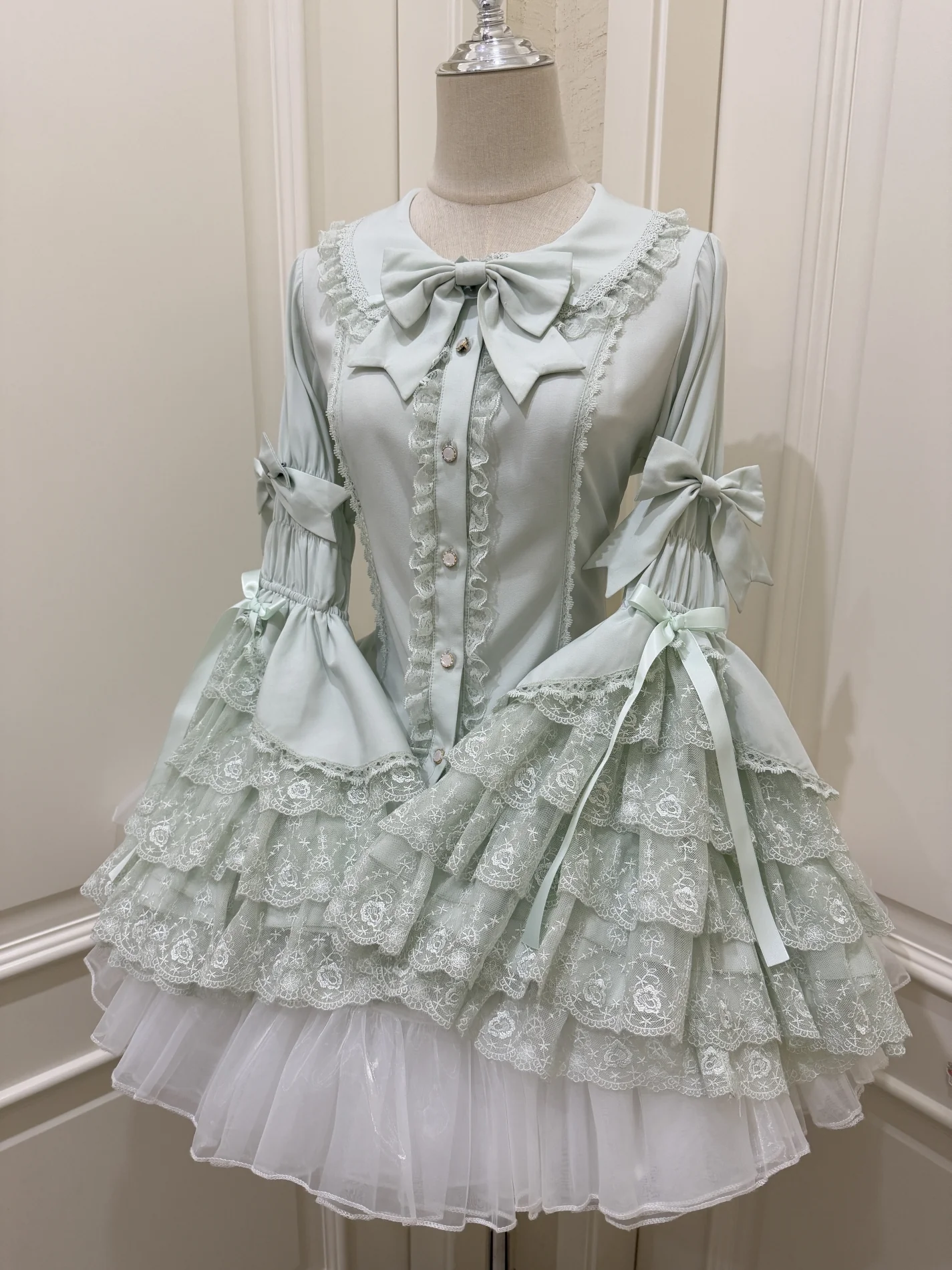 Ruffled Lace Bow Coquette Shirt - Image 6