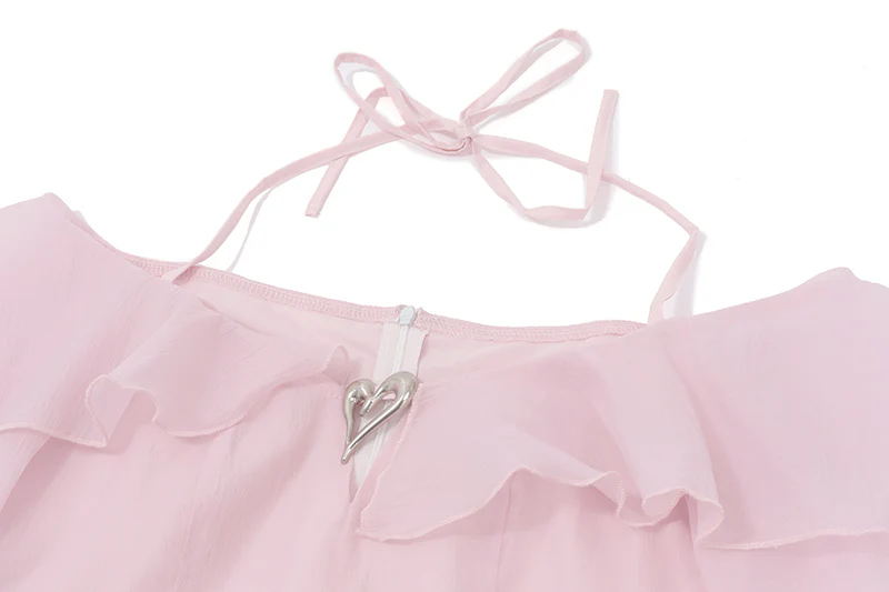 Ruffled Off-shoulder Long-sleeved Coquette Dress - Image 5