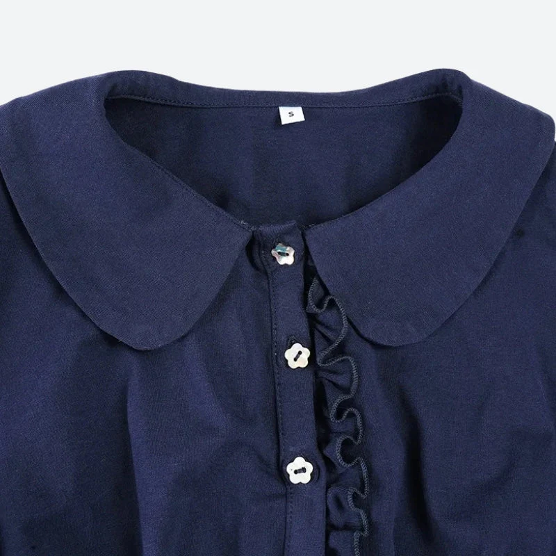Ruffled Polo Mini Dress - Image 3