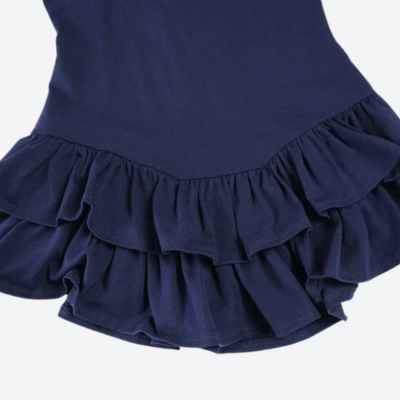 Ruffled Polo Mini Dress - Image 4