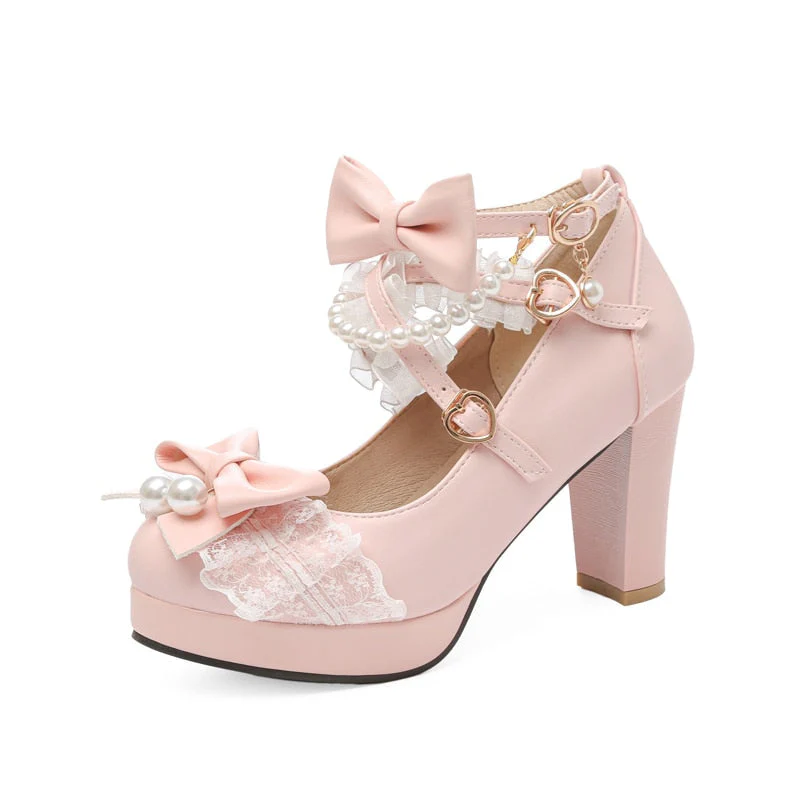 Ruffles & Pearls High Heels - Image 7