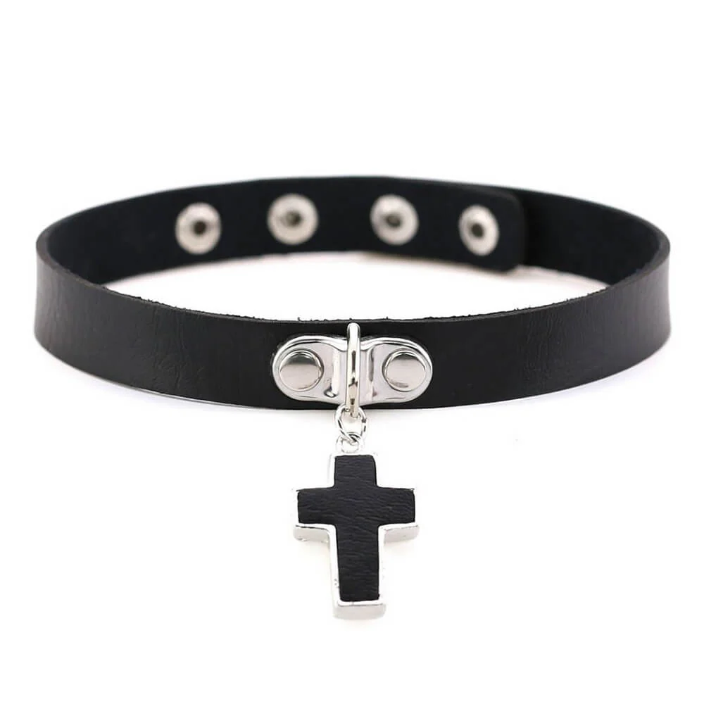 Rule Breakers Leather Choker Necklace - Image 8