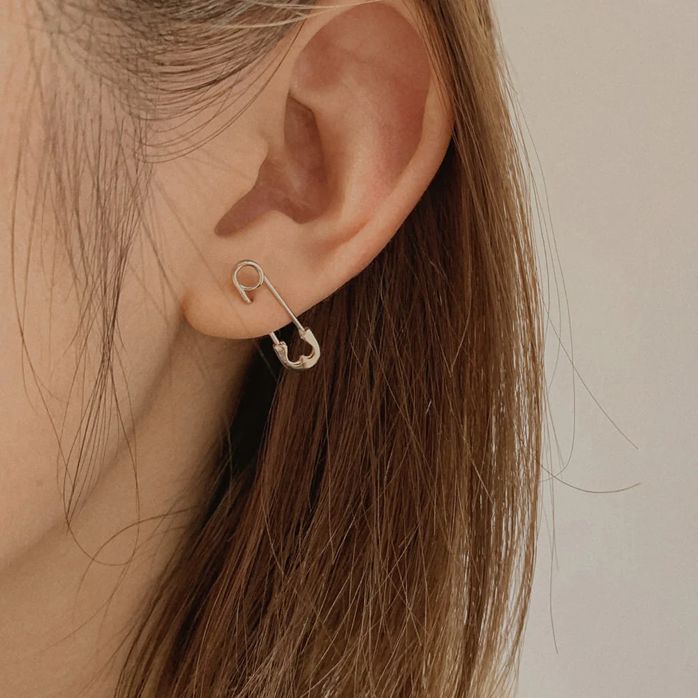 Safety Pin Earrings - Image 2