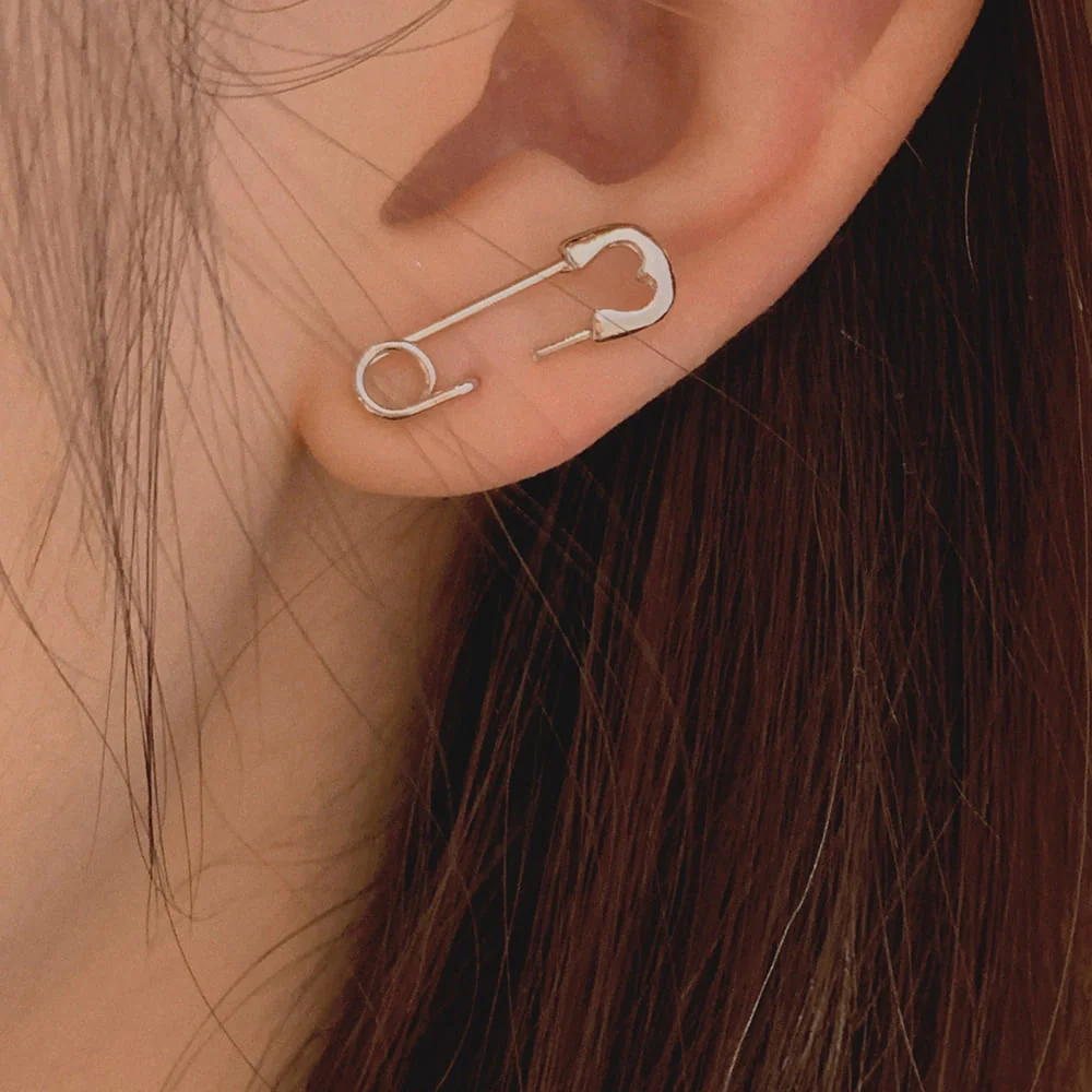 Safety Pin Earrings - Image 3