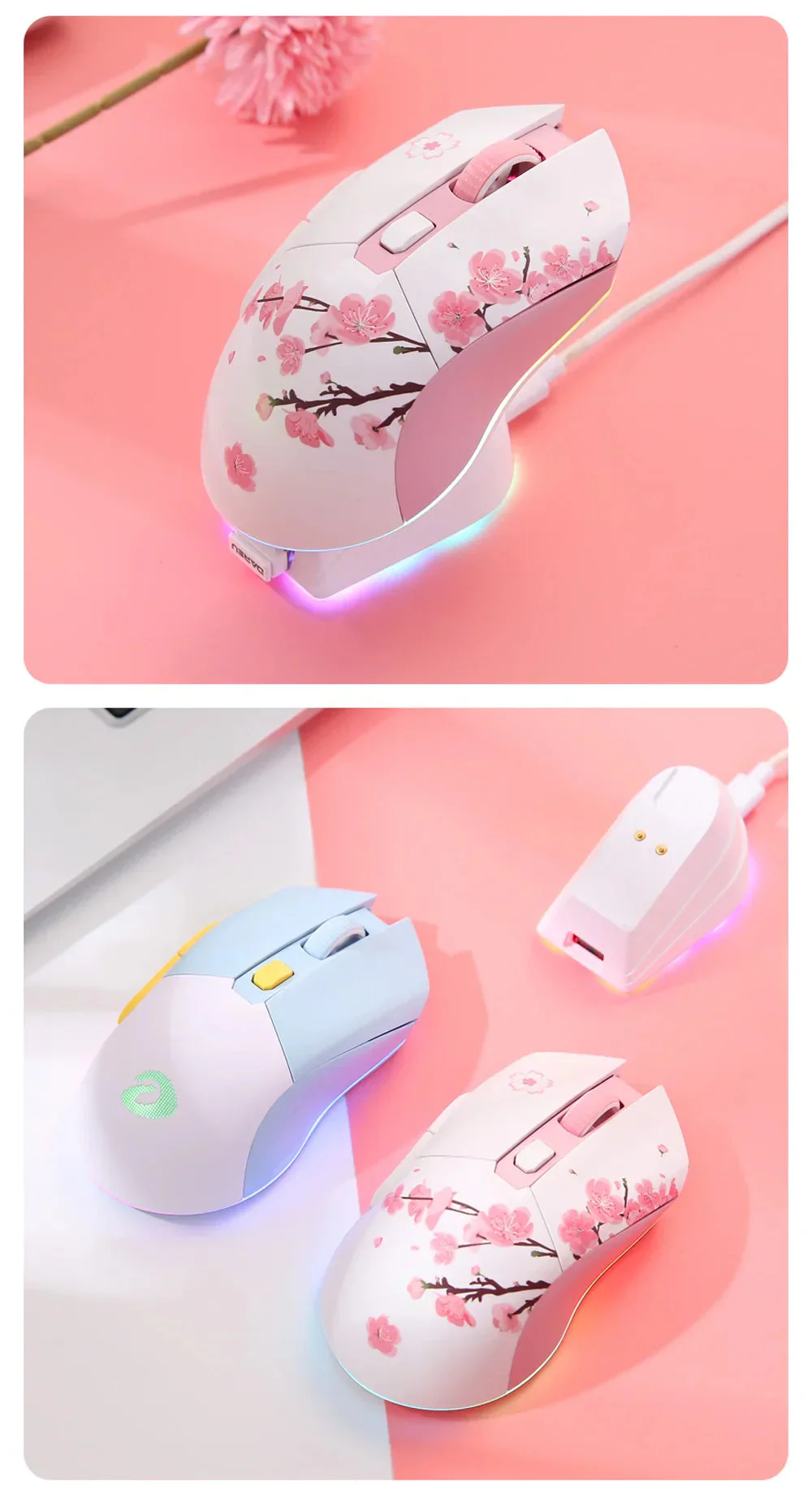 Sakura Blossom Gaming Mouse - Image 10